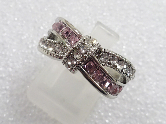 JAPANESE KIMONO / ANTIQUE CRYSTAL RING (SIZE 11.5)
